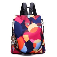 Fashion Anti Theft Women Backpack Durable Fabric Oxford School Bag Pretty Style Girls School Backpack  Travel Backpack Tote-Colorful Ball One