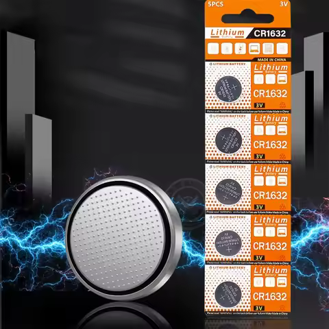 3V 125mAh CR1632 Coin Cells Batteries CR 1632 DL1632 BR1632 LM1632 ECR1632 Lithium Button Battery Fo