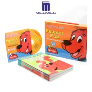 Scholastic Clifford Phonics Fun Reading Program Pack 3 (12 Books) with CD Clifford Phonics Box Set 3