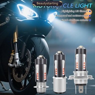 BEAUTYSTARTING Motorcycle Headlight LED H4 H6 BA20D P15D H4 Four Colors Headlight Projector Lens Bul