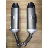 YAMAHA YZF R1 2007-2008 (YZF-R1 4C8) EXHAUST MUFFLER ORIGINAL OEM (4C8-1) set