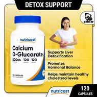 Nutricost, Calcium D-Glucarate, 500mg, Detox & Hormone Support, 120 Capsules