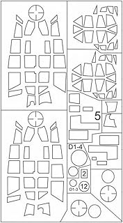 Fly Model FLXM72028 1/72 Dornier Do215 Canopy Painting Mask Seal for ICM Model
