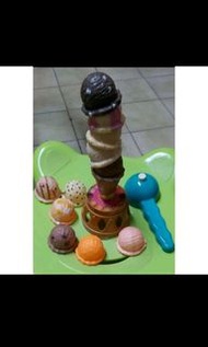 🎉二手出清🎉 三種遊戲玩具 兒童玩具 益智遊戲 海盜 積木 冰淇淋疊疊樂