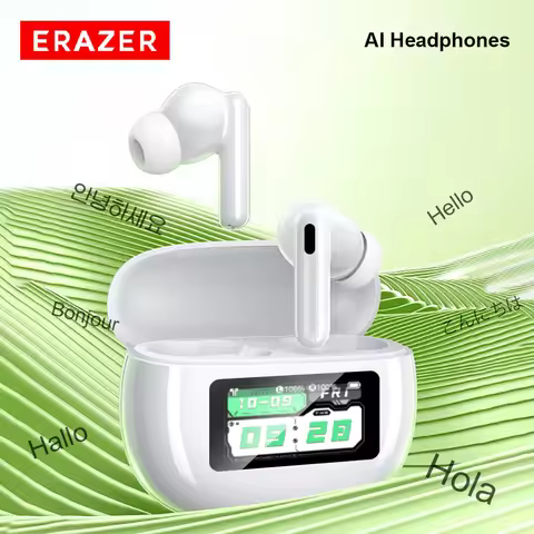 ERAZER AI Translation Earbuds Real Time 144 Languages HiFi Wireless Earphones Bluetooth Headphones f