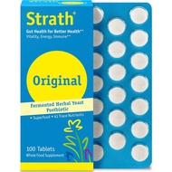 Bio-Strath Strath Nutritional Yeast 100 Tablets Vegetarian, Lactose Free, Artificial Additive Free D