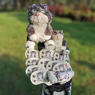 Lucifer Design Golf Club Driver Fairway Woods Hybrid Golf 135 Headcover Putter and Mallet Putter Iro