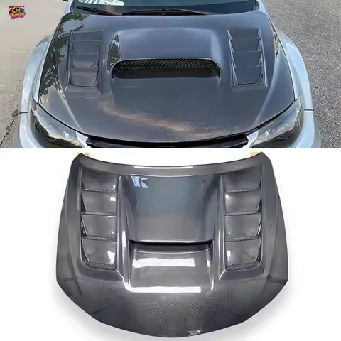 For Subaru Impreza WRX STI GRB GVF GRF 2008-2014 Carbon Fiber Hood Bonnet Varis Style Sport Performa