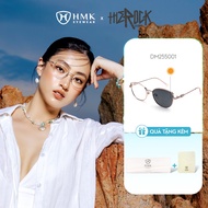 HMK Eyewear 0 Degree Trendy Fashion Metal Color Changing Cat Eye Glasses for Women - DM255001