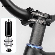 DEEMOUNT Solid Fork Stem Riser Adjustable Aluminium Alloy Rust Resistant Fork Stem Extender for Bicycle