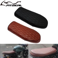 Motorcycle Cafe Racer Seat Vintage Saddle Flat Pan Retro Seat Black/Brown For Honda CB CL CB200 CB35