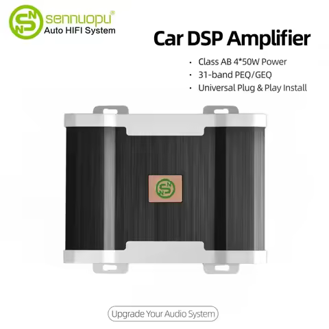 Universal 4-Channel AB Class Car Audio DSP Amplifier 8-CH Output 31-Band EQ App Control Plug and Pla