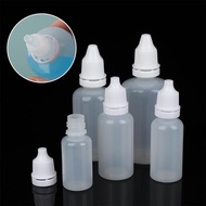 【L&Z】 5Pcs 3/5/10/15/20/30/50/100ml Empty Plastic Dropper Bottle Paint Beauty Oil Ink Squeezable Ref