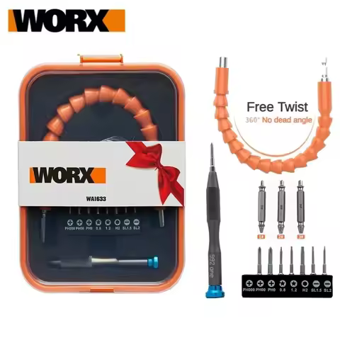 Worx S2 Drill Bits Set WA1633 for Worx WX240 WX242 Electric Screwdriver Universal Soft Shaft Manual 