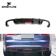 Carbon Fiber S5 Facelift rear bumper diffuser spoiler for Audi A5 S5 8T 17-19