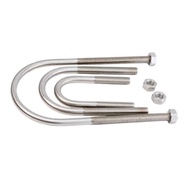 M8 304สแตนเลส U-Bolt Clamp | 12-219Mm การยึดท่อสำหรับการติดตั้งท่อ