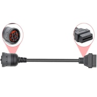 Auto For J1939 Deutsch 9 Pin to OBD2 OBD 16 Pin Truck Diagnistic Connector Cable Car Accessories Hig