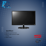 Monitor LCD/LED 20 inch CPU Komputer CCTV Wide Screen VGA