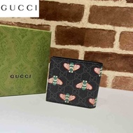 LV_ Bags Gucci_ Bag Wallets Bee Print Men's Short Clip 451268 Wallet Ophidia Clutch Lea XXOL