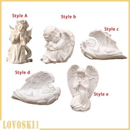 [Lovoski1] Angel Statue Resin Angel Figurine Angel Sculpture Angel Resin Figurine Ornament for Books