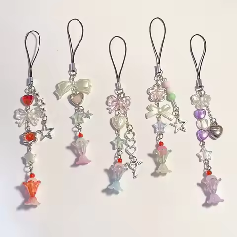 handmade Ice cream soda phone charm Strap jewelry
