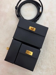 ‼️Hermes Kelly Multipocket to go pouch black epsom GHW