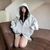 Hoodie Nỉ Zip Cổ Cao - Áo khoác cổ cao có dây nón và khoá kéo 2 đầu