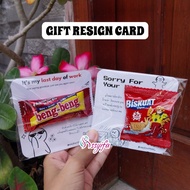 Mini Snack Gift Resign | Farewell Card Work Farewell Gift