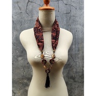 Batik Necklace / Ethnic Batik Necklace / Ethnic Necklace / Necklace Accessories / Ethnic Waroeng Bat