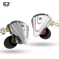 Newest KZ ZSX 5BA 1DD 12 Unit Hybrid In-ear Earphones HIFI Metal Music Sport KZ ASX ZAX ASF ZS10 PRO