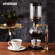 ONEISALL เครื่องชงกาแฟไซฟอนแบบกาลักน้ำชุดหม้อต้มกาแฟเครื่องชงแบบสูญญากาศใช้กรอง