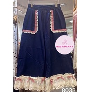 - Premium Denim Culottes Coquette Lace Pants Jeans HYS Vintage Imported