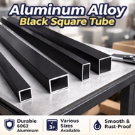Aluminum alloy black square tube profile aluminum square tube hollow aluminum tube 6063 thin thick w