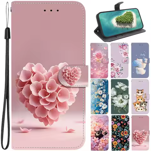 Heart Floral Cluster Case for iPhone 12 i11 Pro Max 12 mini X Xs Max XR SE 2022 8 7 6 Plus Cover Pai
