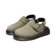 Dr. Martens รองเท้าแตะผู้ชายรองเท้าแตะลำลองกันลื่นพื้นบางสำหรับรองเท้าสตรีหนังนิ่มรองเท้าบู๊ตยางขนาด