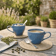 / Glass Blue Atlantic Mug (Contents 2)