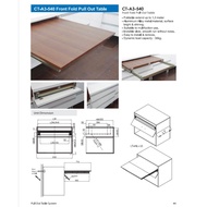 FRONT FOLD PULL OUT TABLE FITTINGS
