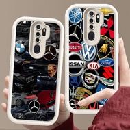 Case for OPPO Reno A5 A39 F11 2F A83 A9 2Z A37 2020 Pro Soft White E102 Car Design