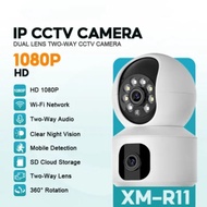 IP Camera PTZ Dual Camera  Cctv R11 dua kamera 1920P*2160P Wifi Kamera Cctv 2 Lensa HD pro