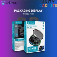 Celebrat W39 TWS Bluethoot Earphone，Low Latency, LED Light Display