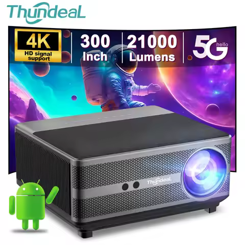 ThundeaL Full HD 1080P Projector TD98 WiFi LED 2K 4K Video Movie Beam TD98W Android Projector PK DLP