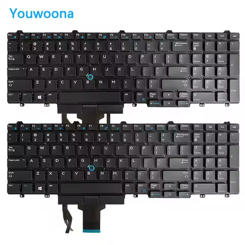 New Original Laptop Keyboard For DELL E5550 Precision 3510 3520 3530 M3510 7510 7710 M7720 M7520 E55