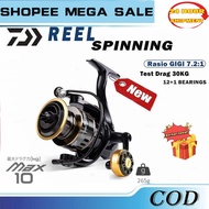 DAIWA HE-500-7000 Gear Ratio Alloy Spinning Fishing Reel Portable Spinning Reel Travel Fishing Reel