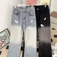 Hazzys Torn Jeans for Women - Casual Spring/Summer Straight Leg Trouser