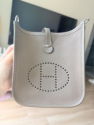 98% new Hermes mini Evelyne 16 大象灰