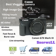 Canon PowerShot G7X Mark III G7X3 Digital Compact Camera for Vlogging YouTube Filmmaking Photography