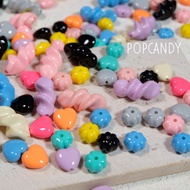 Sweet Luster Beaded Mobile Phone Chain Accessories Material Jewelry DIY Handmade Loose Beads Dopamin