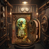 Halom book nook diy submarine model falls