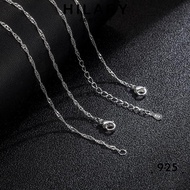 HILARY JEWELRY Leher Sterling Accessories Necklace Women 純銀項鏈 Silver Pendant Perak Korean Retro Rantai 925 Original Perempuan Wave For Chain Water N55