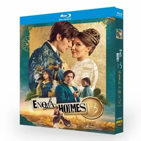 Enola Holmes 1-3 Seasons Blu-ray Disc DVD 3-Disc Box Set